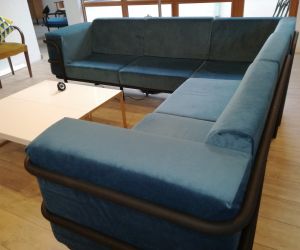 Banquette bleue