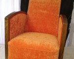 confortable velours orange